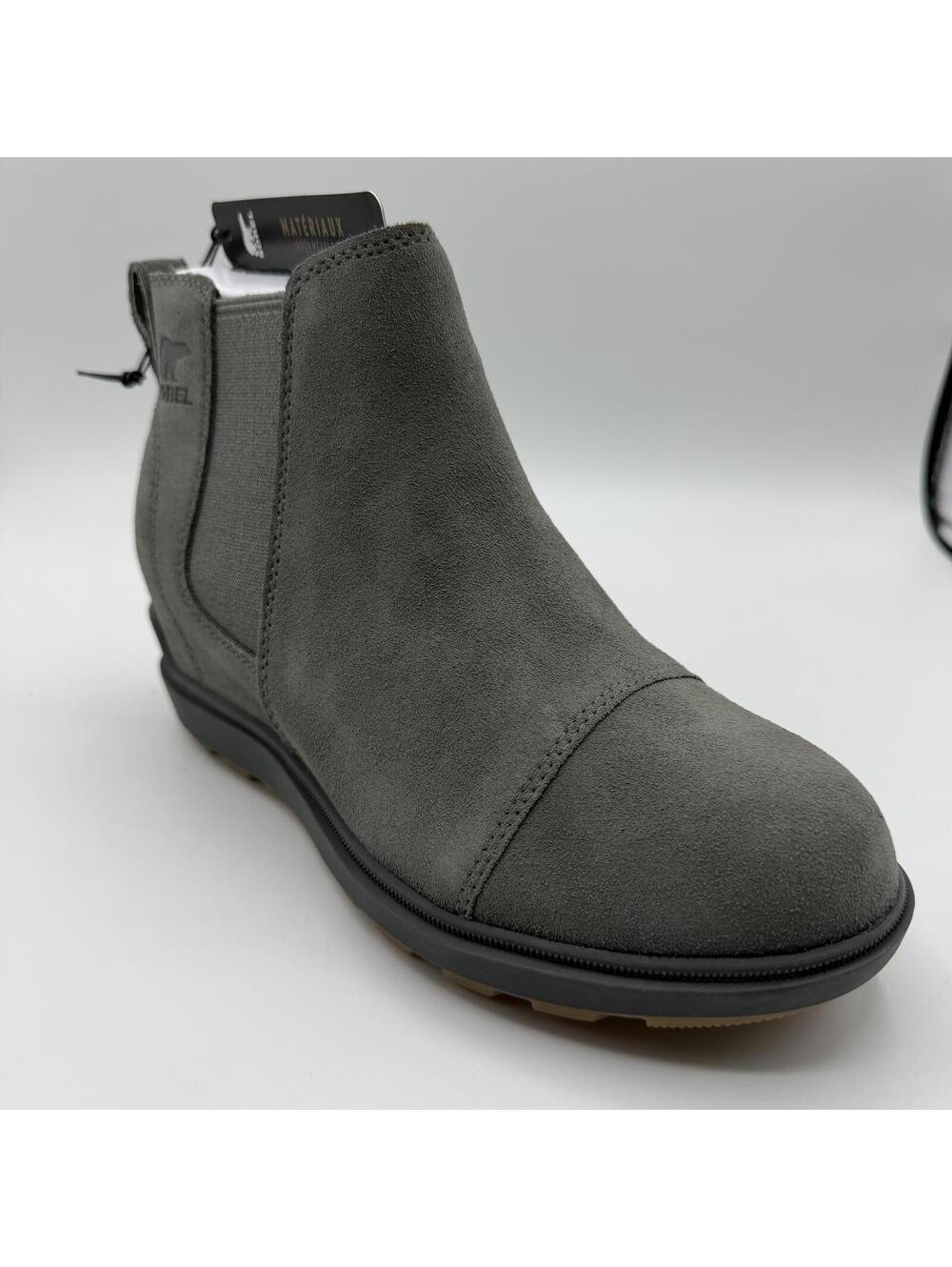 SOREL Evie II Chelsea Boots Gray Suede Women Size 5.5 - Picture 11 of 11